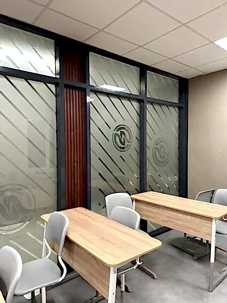 оклейка стекол пескоструйной пленкой для лицей-интерната 2